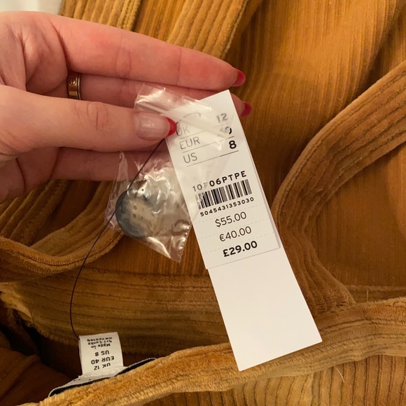 TAN CORDUROY LAYERING DRESS - Picture 3 of 3